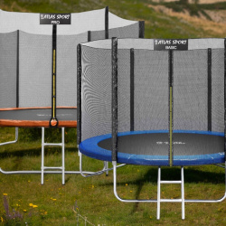 Батут-манеж 252 см с внешней сеткой / Качественный и надежный